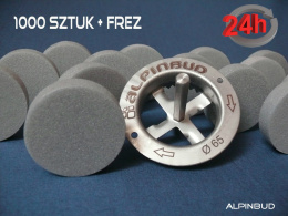 Zaślepki styrodurowe XPS; Frez metalowy Producent: Alpinbud